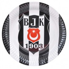 8 adet Lisanslı Beşiktaş Karton Tabak